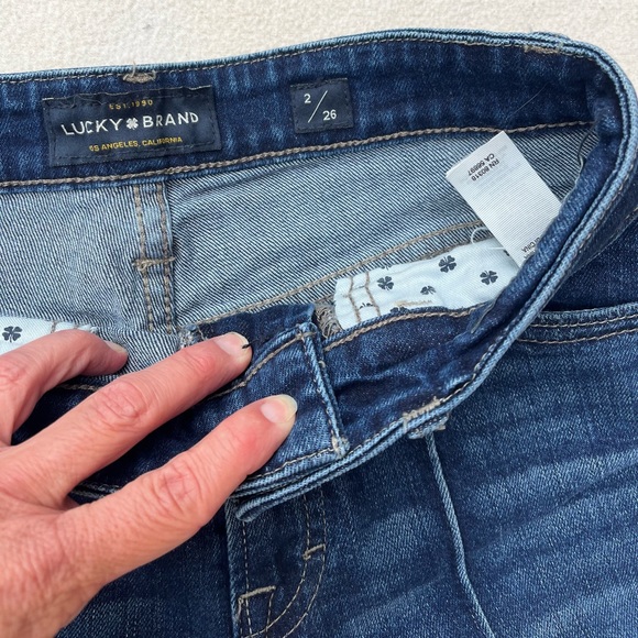 Lucky Brand Bridgette cropped flare size 2/26 - Picture 4 of 5